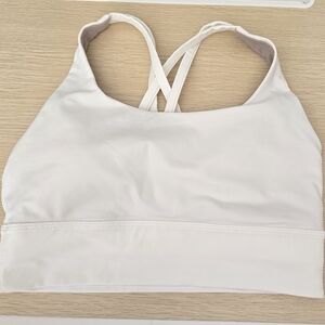 lululemon Energy Longline Bra Medium Support, B–D Cups - Size 6 - White